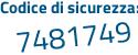 Il Codice di sicurezza è bf1c24c il tutto attaccato senza spazi