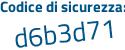 Il Codice di sicurezza è a segue 537523 il tutto attaccato senza spazi