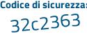 Il Codice di sicurezza è 5b83 segue fdZ il tutto attaccato senza spazi