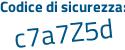Il Codice di sicurezza è 672d239 il tutto attaccato senza spazi