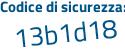 Il Codice di sicurezza è 33a27 poi 63 il tutto attaccato senza spazi