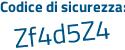 Il Codice di sicurezza è 57a segue 4fae il tutto attaccato senza spazi