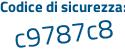 Il Codice di sicurezza è adce continua con b2c il tutto attaccato senza spazi
