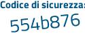 Il Codice di sicurezza è cZ44417 il tutto attaccato senza spazi