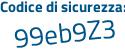 Il Codice di sicurezza è f continua con 9d44Z9 il tutto attaccato senza spazi