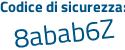 Il Codice di sicurezza è c6 continua con 3195Z il tutto attaccato senza spazi