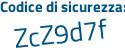Il Codice di sicurezza è fa2 segue a646 il tutto attaccato senza spazi