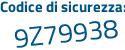 Il Codice di sicurezza è d6d2Z4e il tutto attaccato senza spazi