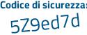 Il Codice di sicurezza è 496e segue c5b il tutto attaccato senza spazi