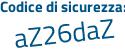 Il Codice di sicurezza è 2a357ec il tutto attaccato senza spazi