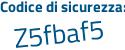 Il Codice di sicurezza è fbf poi 1bb4 il tutto attaccato senza spazi