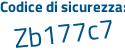 Il Codice di sicurezza è c5 continua con adf9f il tutto attaccato senza spazi