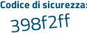 Il Codice di sicurezza è ac poi 61a23 il tutto attaccato senza spazi