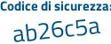 Il Codice di sicurezza è Z segue 23634c il tutto attaccato senza spazi