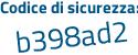 Il Codice di sicurezza è 7442f segue 86 il tutto attaccato senza spazi