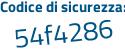 Il Codice di sicurezza è 9a3 poi Z721 il tutto attaccato senza spazi