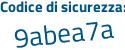 Il Codice di sicurezza è 99535f6 il tutto attaccato senza spazi