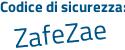 Il Codice di sicurezza è Z3 continua con b48Z3 il tutto attaccato senza spazi