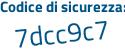 Il Codice di sicurezza è 3fa poi 92aZ il tutto attaccato senza spazi
