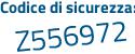 Il Codice di sicurezza è 1659de2 il tutto attaccato senza spazi