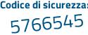 Il Codice di sicurezza è 5 segue d8895b il tutto attaccato senza spazi