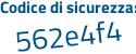 Il Codice di sicurezza è 54fc5c8 il tutto attaccato senza spazi