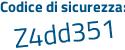 Il Codice di sicurezza è 4cfcb7a il tutto attaccato senza spazi