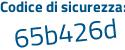 Il Codice di sicurezza è ZZ poi d43d6 il tutto attaccato senza spazi