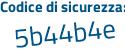 Il Codice di sicurezza è 5 segue 8e41Z1 il tutto attaccato senza spazi