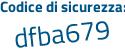 Il Codice di sicurezza è e continua con f82776 il tutto attaccato senza spazi