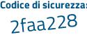 Il Codice di sicurezza è 28ab381 il tutto attaccato senza spazi
