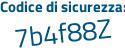 Il Codice di sicurezza è 8767 continua con 99e il tutto attaccato senza spazi