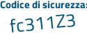 Il Codice di sicurezza è adaZce7 il tutto attaccato senza spazi