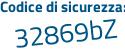 Il Codice di sicurezza è 49 segue c84Zf il tutto attaccato senza spazi