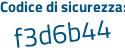 Il Codice di sicurezza è 111f3 continua con Z3 il tutto attaccato senza spazi