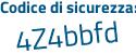 Il Codice di sicurezza è d324 poi bdd il tutto attaccato senza spazi