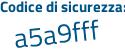 Il Codice di sicurezza è 53 poi 4d6f2 il tutto attaccato senza spazi