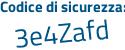 Il Codice di sicurezza è 5686 poi 46a il tutto attaccato senza spazi