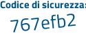 Il Codice di sicurezza è fba7a poi cc il tutto attaccato senza spazi