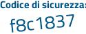 Il Codice di sicurezza è 4848b segue af il tutto attaccato senza spazi