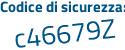 Il Codice di sicurezza è 26531f2 il tutto attaccato senza spazi