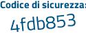Il Codice di sicurezza è 892Zecb il tutto attaccato senza spazi