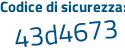 Il Codice di sicurezza è 93e continua con 4e7e il tutto attaccato senza spazi