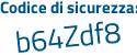 Il Codice di sicurezza è bcZ1279 il tutto attaccato senza spazi