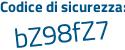 Il Codice di sicurezza è d28b1 segue 62 il tutto attaccato senza spazi