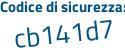 Il Codice di sicurezza è Z5293 poi 72 il tutto attaccato senza spazi