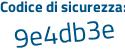 Il Codice di sicurezza è 5 poi 598e32 il tutto attaccato senza spazi