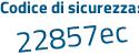 Il Codice di sicurezza è 3d continua con 1e738 il tutto attaccato senza spazi