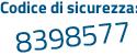 Il Codice di sicurezza è c3aba5d il tutto attaccato senza spazi
