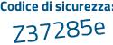 Il Codice di sicurezza è b poi 7e7eb3 il tutto attaccato senza spazi